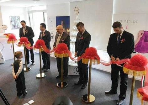 A showroom in Shanghai was opened for a premier category Hungarian mineral water