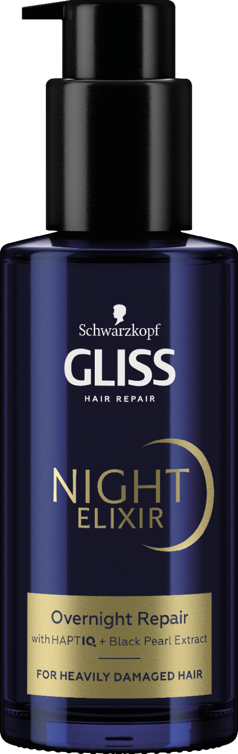 Gliss Night Elixir éjszakai hajpakolás erősen sérült hajra