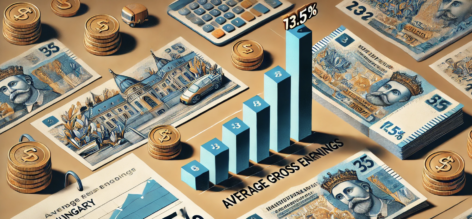 KSH: gross average earnings were HUF 645,300 in April 2024, 13.5 percent higher than a year earlier